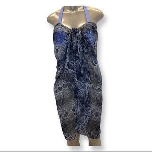 Zuliana Animal Print Long Sarong. Made In USA. New WithTags.